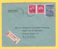 749+765 Op Aangetekende Brief Met Stempel BEERSE - Lettres & Documents