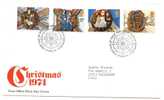 REF LIT 9 / GAL / EUR - GRANDE BRETAGNE - FDC NÖEL 1974 27/11/74 - 1971-1980 Dezimalausgaben