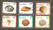 NEW ZEALAND 1978-1979 - SHELLS   - CPL. SET - USED OBLITERE GESTEMPELT USADO - Coquillages