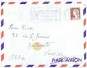 REF LIT 9 / GAL / FR - MARIANNE DECARIS SUR LETTRE SIDI BEL ABBES / GALLARATE 12/12/1961 FLAMME COMM. LEGION ETRANGERE - Covers & Documents