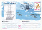 Antarctica.Ship BELGICA,explorateurs GUSTAVE DUFOUR,obliteration Concordante 1998 ,stationery Postcard Romania. - Onderzoekers