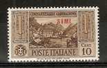 1932 EGEO SIMI GARIBALDI 10 CENT MH * - RR7410 - Ägäis (Simi)