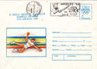 Romania 1984 Stationery Cover,entier Postal , OLYMPIC GAMES LOS ANGELES, HANDBALL,rare Meter Mark. - Balonmano