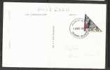Guernsey - Postcard Of Saints Bay With Bisected Herm Island 1954 Triangular Stamp - Guernsey