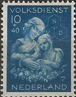 NETHERLANDS 1944 Child Welfare And Winter Help Funds - 10c.+40c Mother And Children MH - Ongebruikt