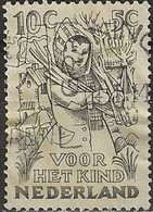 NETHERLANDS 1949 Child Welfare Fund - 10c.+5c  Winter FU - Usati