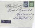 Israel Cover Sent Air Mail To Germany 21-11-1950 - Luchtpost