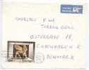 Israel Cover Sent Air Mail To Denmark Jerusalem 14-11-1966 - Storia Postale