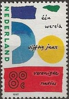 NETHERLANDS 1995 80c. - "50" (U.N.O.) MNG - Unused Stamps