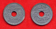COLONIES - COLONIALES -  TUNISIE - TUNISIA - 10 CENTIMES 1942 ZINC - SUPERBE - Other & Unclassified