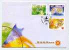 FDC Taiwan 2001 12 Zodiac Stamps 4-2 Earth Signs Capricorn Taurus Virgo - FDC