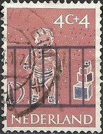 NETHERLANDS 1959 Child Welfare Fund - 4c.+4c Child In Play-pen FU - Gebraucht