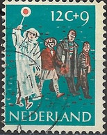 NETHERLANDS 1959 Child Welfare Fund - 12c.+9c Traffic Warden Escorting Children FU - Usati