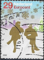 NETHERLANDS 2002 Christmas - 29c - Seated Couple FU - Used Stamps