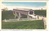 OLD COVERED BRIDGE NEAR CHANDLER .GASPE QUE. C.N.R. - Gaspé