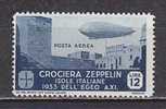 Z2725 - COLONIE ITALIANE EGEO EM. GENERALI AEREA SASSONE N°25 ** GOMMA BICOLORE - Ägäis