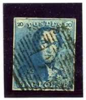 20c Ø De Belgique  Cote   E       4 Marges, Premier Choix - 1849 Hombreras