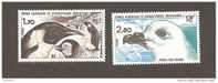 TAAF.1985. YVERT N° 109 ET 110. FAUNE ANTARCTIQUE. MANCHOT EMPEREUR ET PETREL DES NEIGES. - Unused Stamps