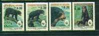 Bolivia. 1991. Tremarctos Ornatus. WWF. MNH Set. SCV =10.00 - Ours