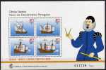 Entdecker Aus Portugal 1993 Macao Block 24 ** 13€ Galeone Karavelle Zweimaster Nau 3-Master Bf Bloc Ship Sheet Of MACAU - Lots & Serien