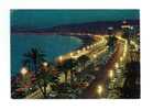 CP, 06, Nice, La Promenade Des Anglais, Voyagée 1978 - Nizza By Night