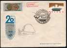 POLAND 1965 HELICOPTER COVER KIELCE - SKARZYSZEW Flight CINDERELLA STAMP TYPE 2 MINISTRY OF DEFENCE - Aviones