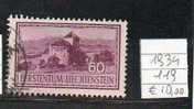 LIECHTENSTEIN 1934 VEDUTE 60 Rp USATO - Gebraucht