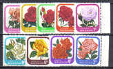 ZEL204 - NUOVA ZELANDA 1975 ,  Yvert Serie 645/653  *** Ordinaria Rose - Unused Stamps