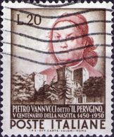 VARIETA 1951 - IL PERUGINO - BUSTO FORTEMENTE SPOSTATO A DESTRA - Errors And Curiosities