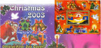 Fiji 2003 - Christmas, FDC With S/S - Fidji (1970-...)