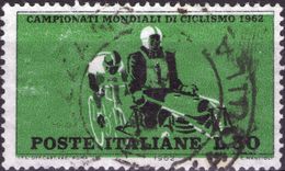 VARIETA 1962 - MONDIALI CICLISMO - COLORE VERDE SPOSTATO IN BASSO - Varietà E Curiosità