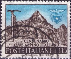 VARIETA 1963 - CLUB ALPINO - I DI CENTENARIO PIU' CORTA - Errors And Curiosities