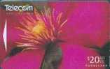 # NEW_ZEALAND NZ31S_4 Key Light - Flowers Series - Clematis 20 Gpt 01.96 -fleurs,flowers- Tres Bon Etat - Nieuw-Zeeland