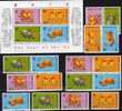 Happy New Year Jahr Des Ochsen 1997 HONG KONG Hongkong 785/8, 5ZD Plus Block 45 ** 22€ Chinesisches Neujahr Stickerei - Neufs