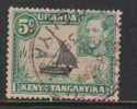 Kenya  K.U.T. 1938 KG VI  Used, 5c, Sailing Ship - Kenya, Ouganda & Tanganyika
