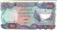 IRAQ 10 DINARS PURPLE LANDSCAPE FRONT & STATUES BACK DATED 1973 UNC P.65 READ DESCRIPTION !! - Iraq