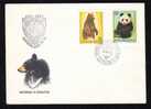 BEARS OURS FDC  1977 HUNGARY 2 COVERS COMPLET SET. - Ours