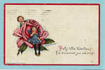 Embossed, Pretty Little Valentine, Frances Brundage.  1914 - Valentinstag