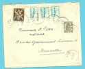 420+677A+725 Op Brief Per EXPRES Met Stempel  ZOUTE                 (KNOCKE)  (VK) - 1935-1949 Petit Sceau De L'Etat