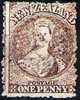 ONE PENNY Pale Brown  Of 1871 (watermark "star")  Michel-No.31a = 35 Euro - Gebruikt