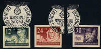 NB5-7 Used German Occupation Semi-Postal Set From 1940 - Gobierno General