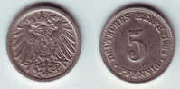 Germany 5 Pfennig 1904 A - 5 Pfennig