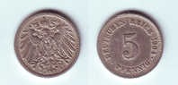 Germany 5 Pfennig 1904 E - 5 Pfennig