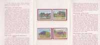 Folder Taiwan 1986 Relic Stamps Temple Fort Architecture Gun Martial Scenery - Unused Stamps