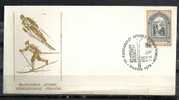 GREECE ENVELOPE (0027) VII BALKAN SKI GAMES (PILION)  -  VOLOS  23.2.74 - Postembleem & Poststempel