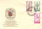 1955 Berlin  Mino 132-134  FDC - Storia Postale