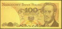 Poland 100 Zl Note, P143e 1.06.1986, UNC - Pologne