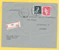 696+910 Op Brief Aangetekend Met Stempel MOL - 1936-1957 Col Ouvert