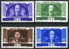 Romania #442-45 XF Mint Hinged Martyrs Set From 1935 - Nuovi