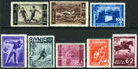 Romania B69-76 Mint Hinged Semi-Postal Set From 1937 - Unused Stamps